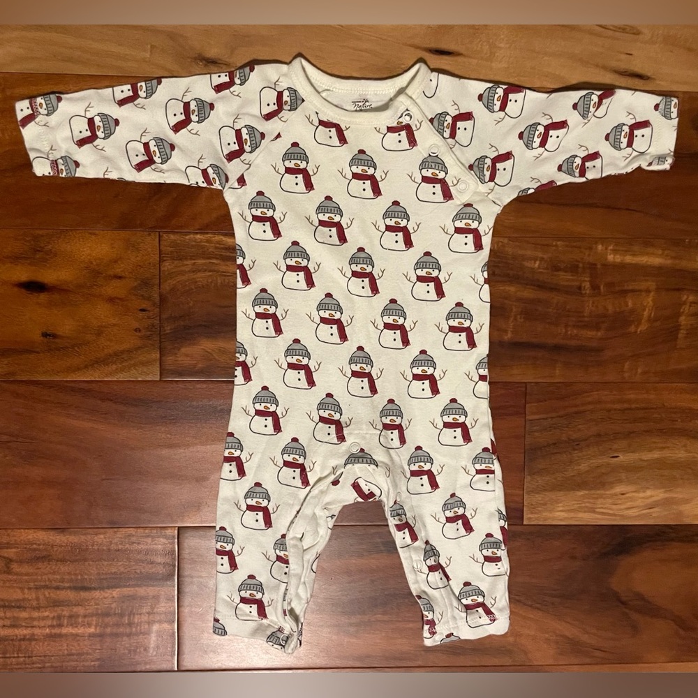 Baby Holiday Snowman Pajamas